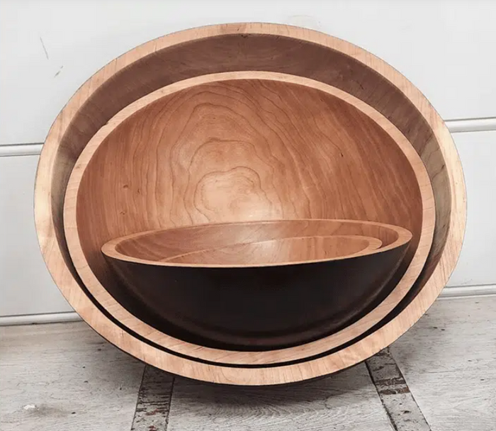 13" Cherry Two Toned Round Bowl