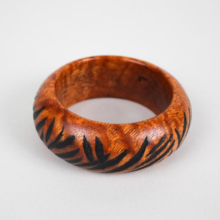 Afzelia Xylay- Black Texture Bracelet