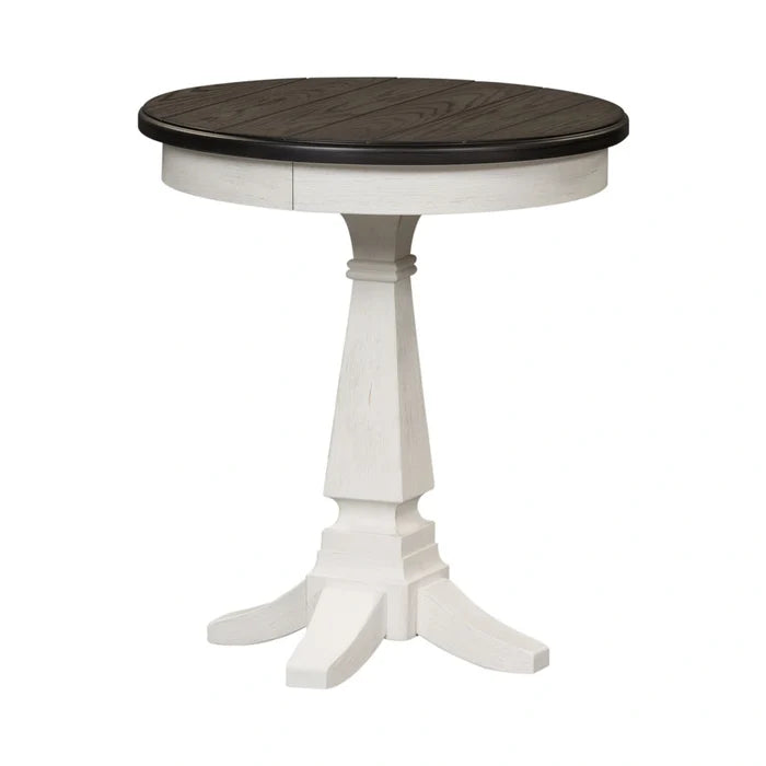 Allyson Park Chair Side Table in Wirebrushed White image