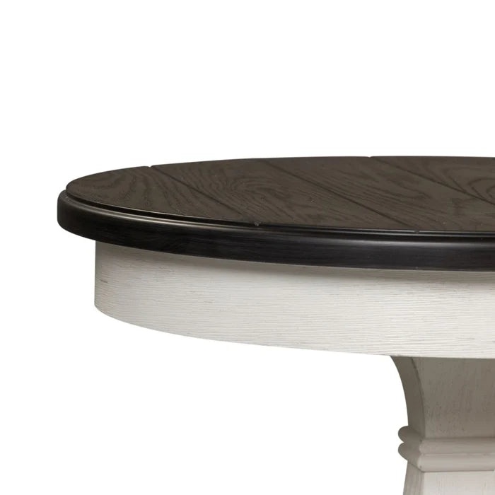 Allyson Park Chair Side Table in Wirebrushed White image