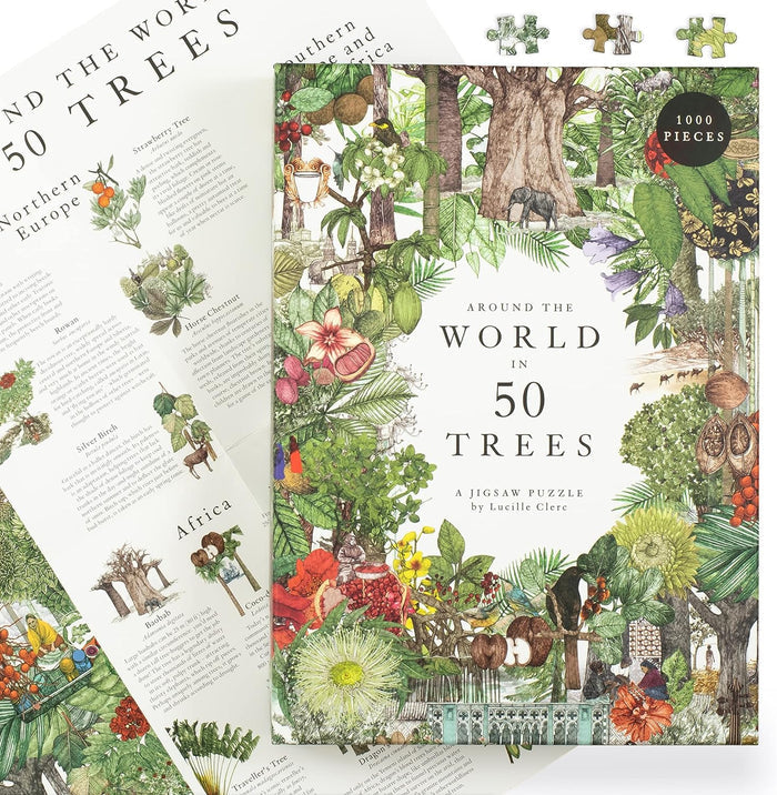 "Around the World in 50 Trees" 1000-piece Puzzle