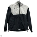 Athletic Jacket By Asics In Black, Size: M