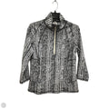 Athletic Jacket By Kinesis In Black & White, Size: S