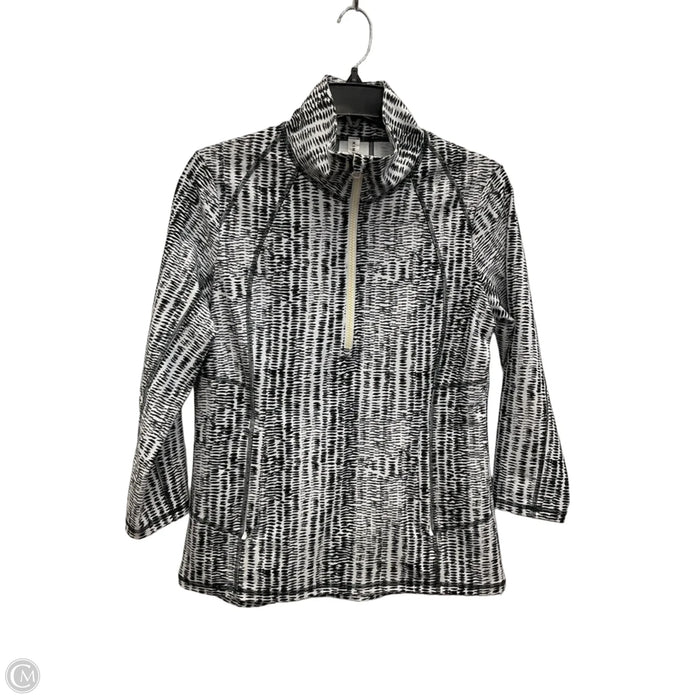 Athletic Jacket By Kinesis In Black & White, Size: S