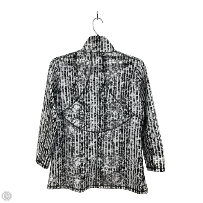 Athletic Jacket By Kinesis In Black & White, Size: S