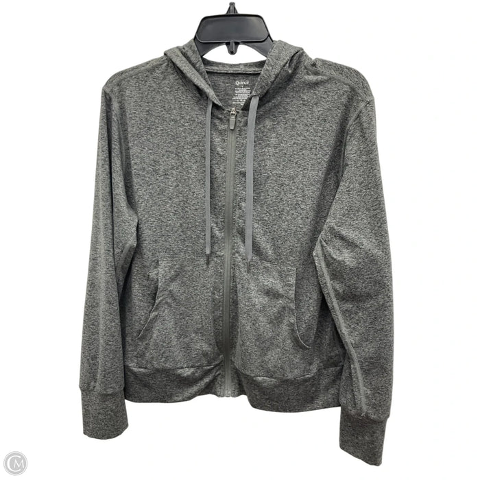 Athletic Jacket By Quince In Grey, Size: M