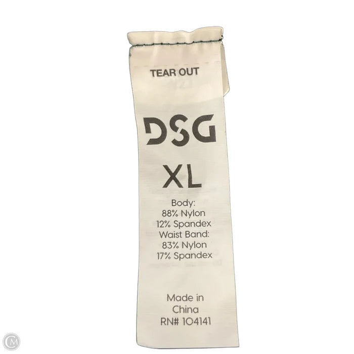 Athletic Leggings By Dsg Outerwear In Green, Size: Xl
