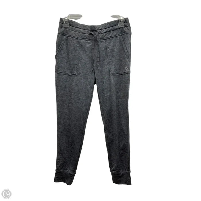 Athletic Leggings By Reebok In Grey, Size: S