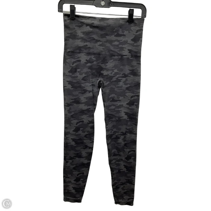 Athletic Leggings By Spanx In Grey, Size: L