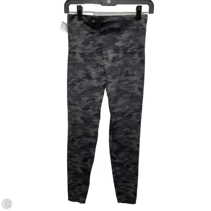 Athletic Leggings By Spanx In Grey, Size: L