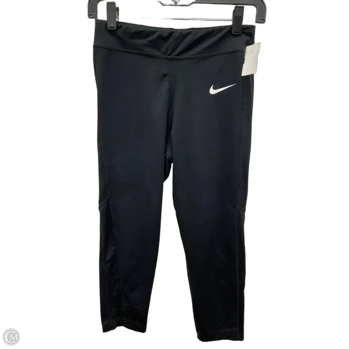 Athletic Leggings Capris By Nike Apparel In Black, Size: S