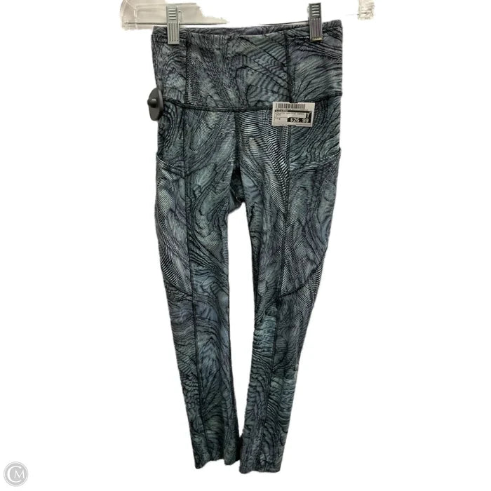 Athletic Leggings Capris By Lululemon In Green, Size: 0