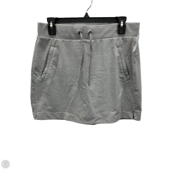 Athletic Skort By Athleta In Striped Pattern, Size: S