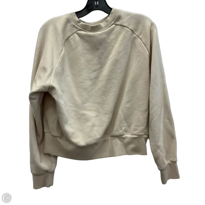 Athletic Sweatshirt Crewneck By Athleta In Beige, Size: S