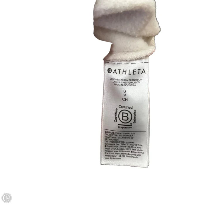 Athletic Sweatshirt Crewneck By Athleta In Beige, Size: S