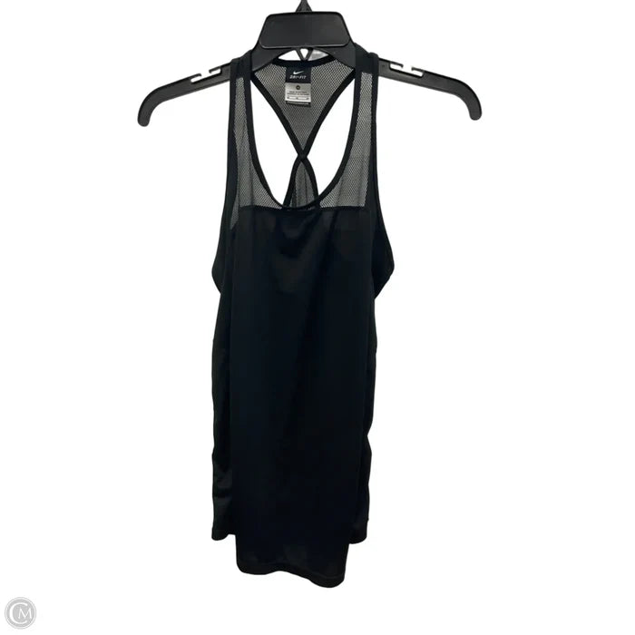 Athletic Tank Top By Nike In Black, Size: M