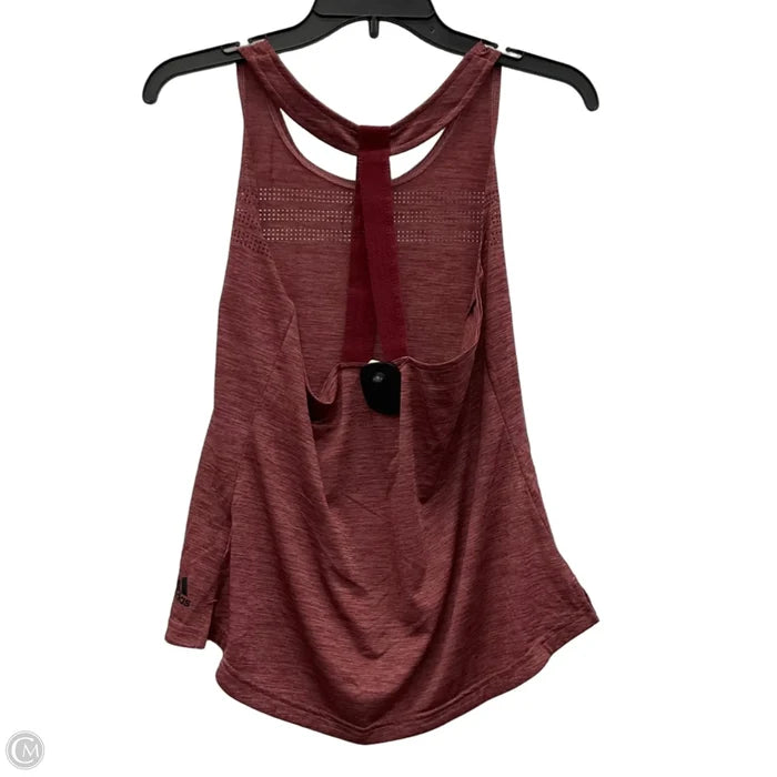Athletic Tank Top By Adidas In Red, Size: S