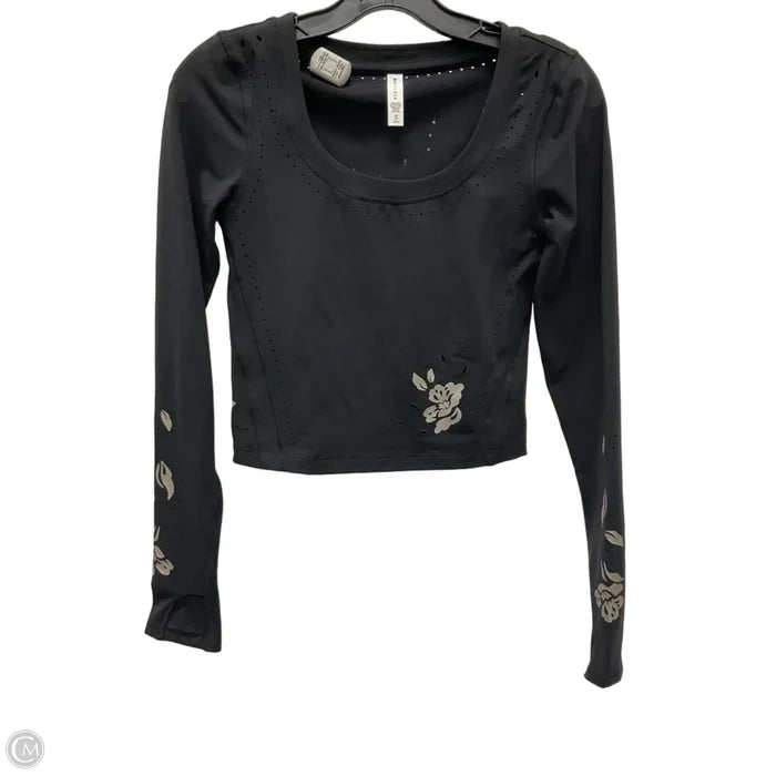 Athletic Top Long Sleeve Crewneck By Athleta In Black, Size: Xs