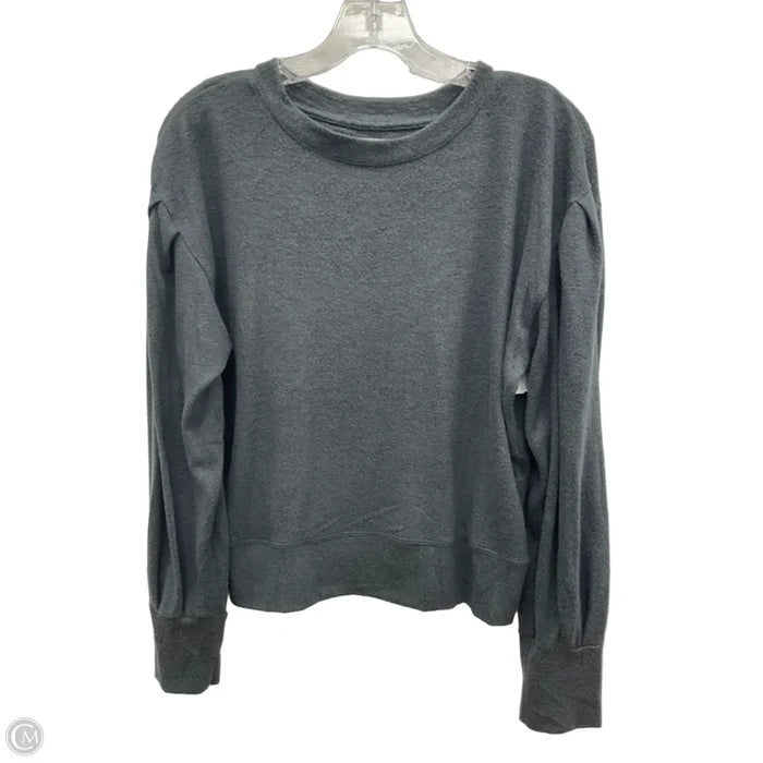 Athletic Top Long Sleeve Crewneck By Cmb In Grey, Size: M