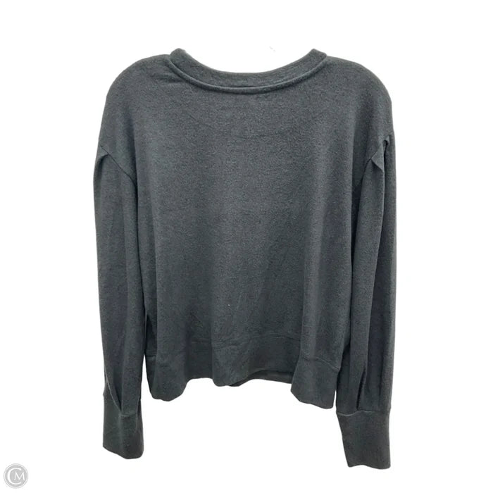 Athletic Top Long Sleeve Crewneck By Cmb In Grey, Size: M