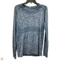 Athletic Top Long Sleeve Crewneck By Lululemon In Blue, Size: 12