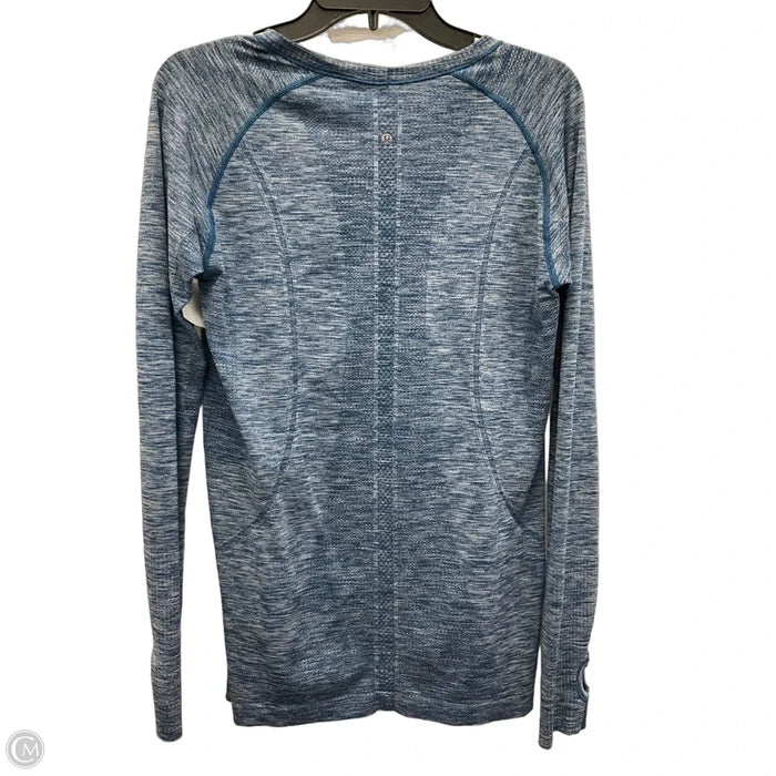 Athletic Top Long Sleeve Crewneck By Lululemon In Blue, Size: 12