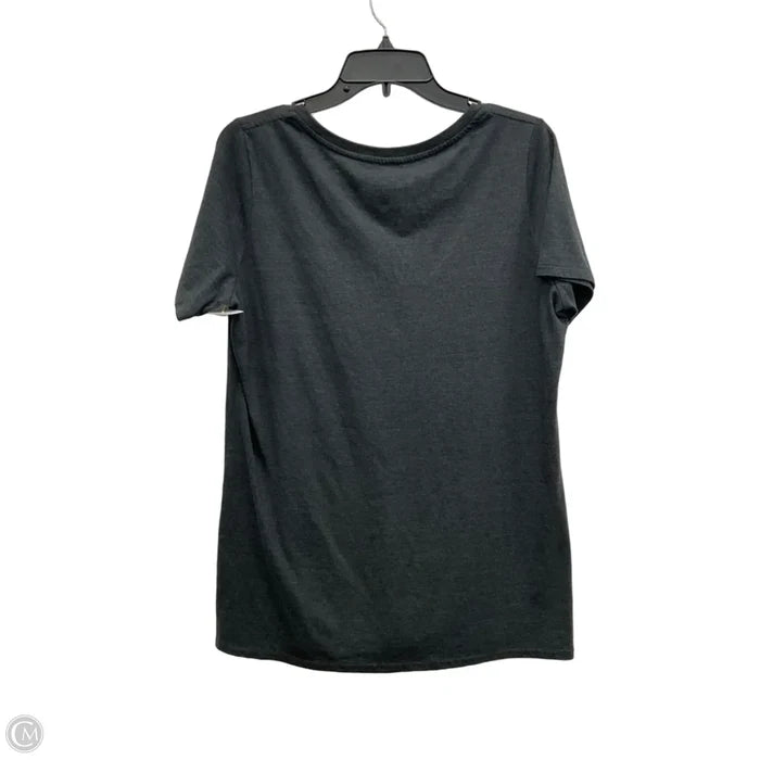 Athletic Top Short Sleeve By Nike In Grey, Size: Xl