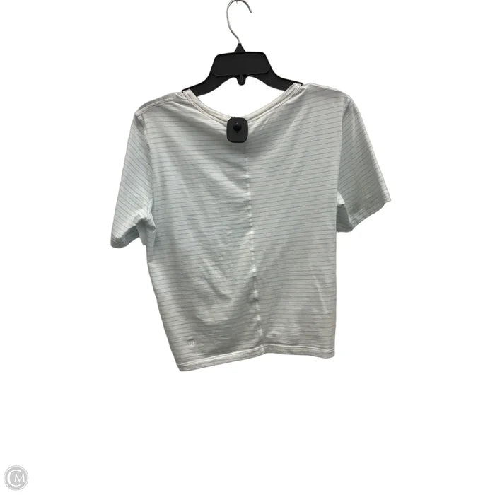Athletic Top Short Sleeve By Lululemon In White, Size: S