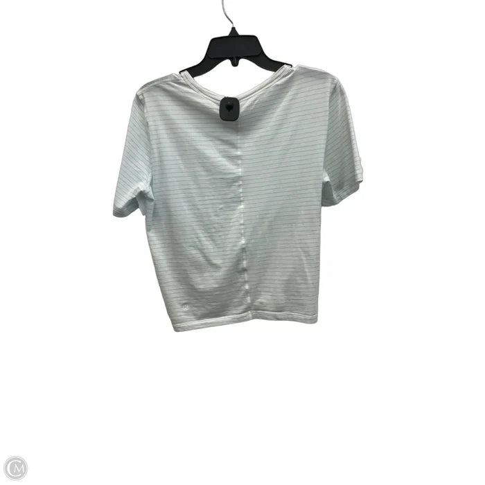 Athletic Top Short Sleeve By Lululemon In White, Size: S