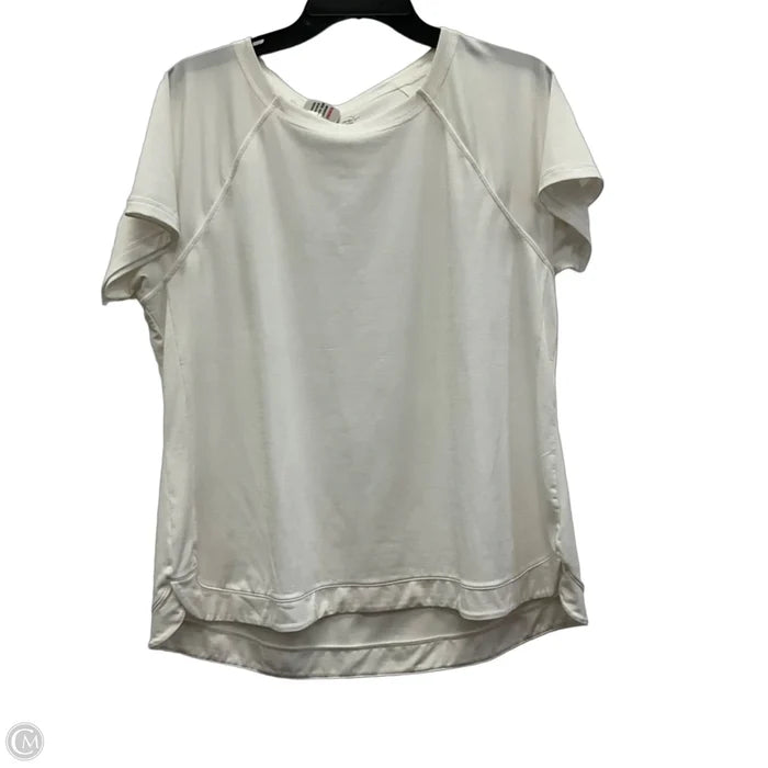 Athletic Top Short Sleeve By Talbots In White, Size: Xlp