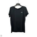 Athletic Top Short Sleeve By Under Armour In Black, Size: Xl
