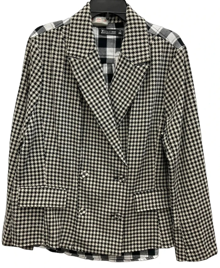 Blazer By New York And Co In Black & White, Size: Xl