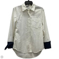 Blouse 3/4 Sleeve By Current/elliott In Blue & White, Size: Xs