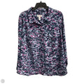Blouse Long Sleeve By Denim And Company In Blue & Purple, Size: 2x
