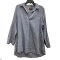 Blouse Long Sleeve By For Cynthia In Blue, Size: 1x