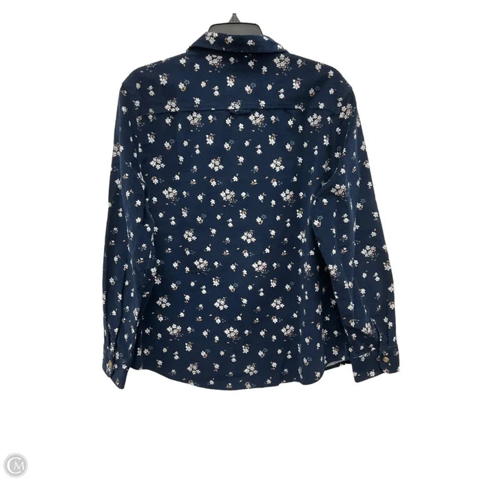 Blouse Long Sleeve By Jachs Girlfirend In Floral Print, Size: L