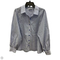Blouse Long Sleeve By Joan Rivers In Striped Pattern, Size: M
