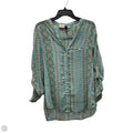 Blouse Long Sleeve By Kut In Teal, Size: L