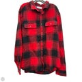 Blouse Long Sleeve By Old Navy In Black & Red, Size: Xxl
