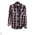 Blouse Long Sleeve By Rails In Blue Red & White, Size: Xs