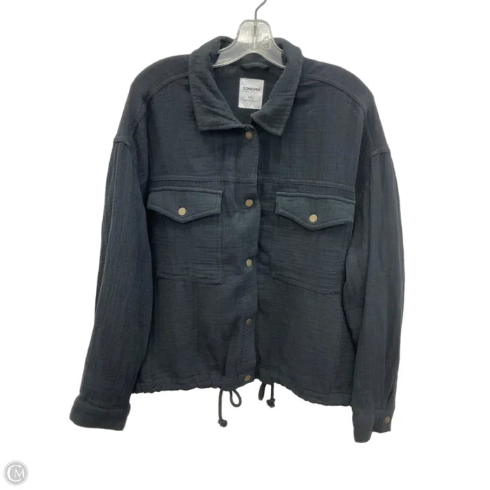 Blouse Long Sleeve By Sonoma In Black, Size: Xxl