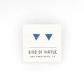 Blue & White Duotone Studs