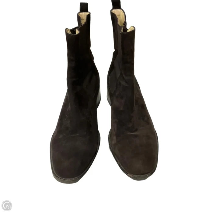Boots Ankle Flats By Ann Taylor In Brown, Size: 8