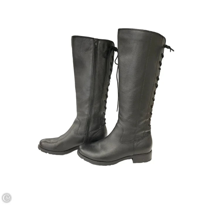Boots Knee Flats By Sofft In Black, Size: 8.5