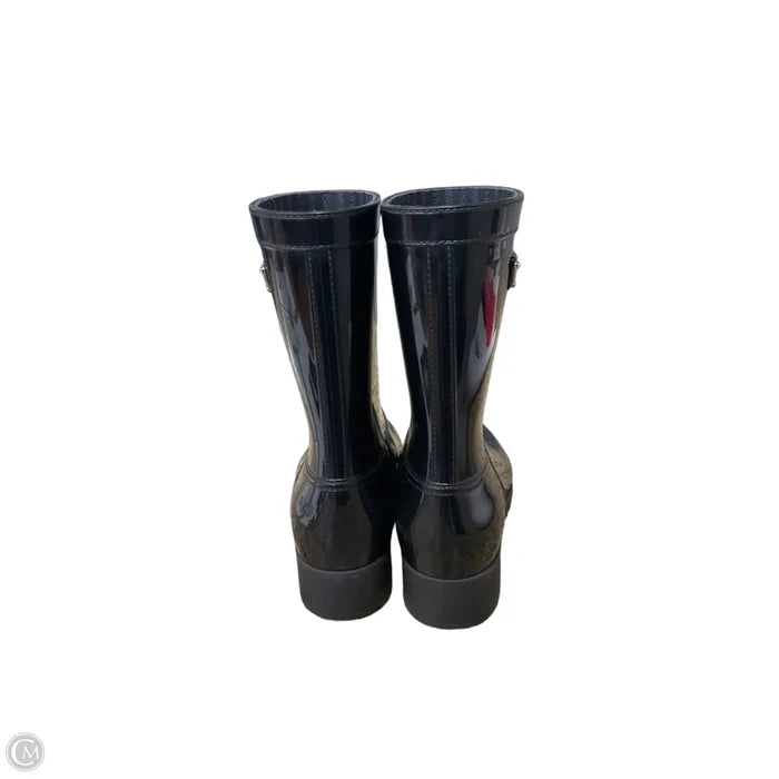 Boots Luxury Designer By Prada In Black, Size: 9