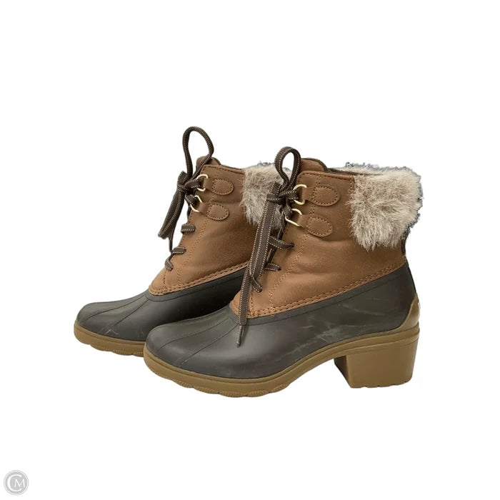 Boots Snow By Sperry In Blue & Brown, Size: 8.5