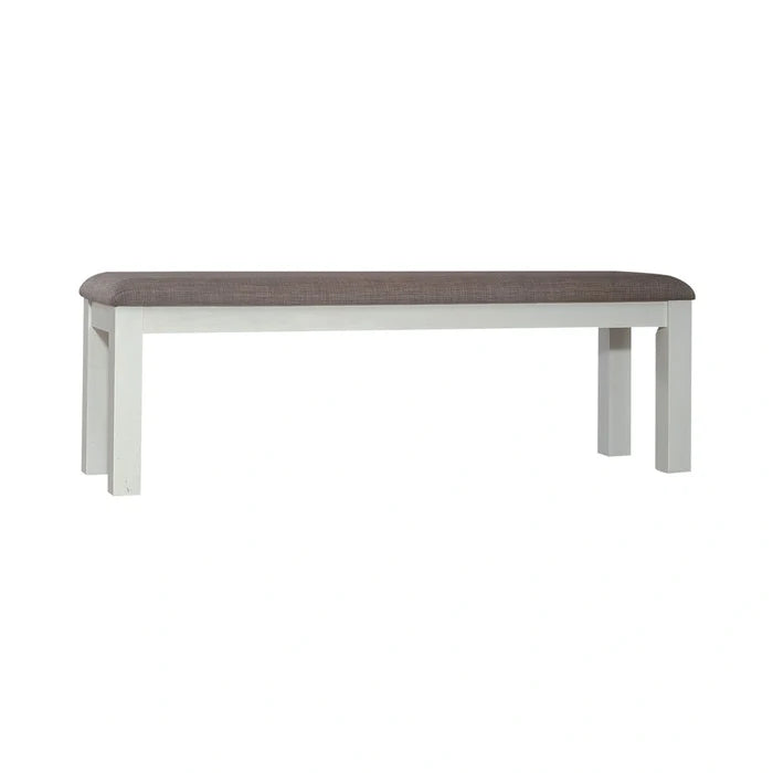 Brook Bay Uph Dining Bench in Textured White image