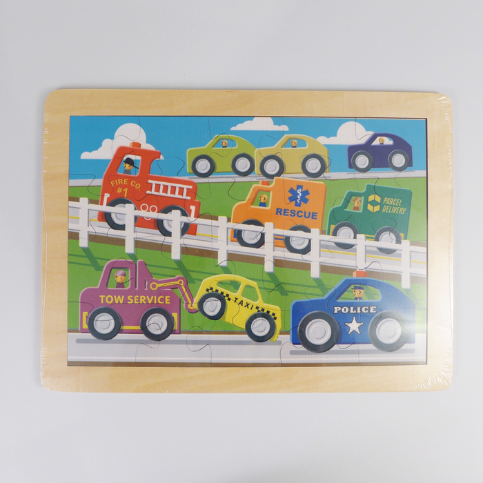 Busy Street Framed Puzzle