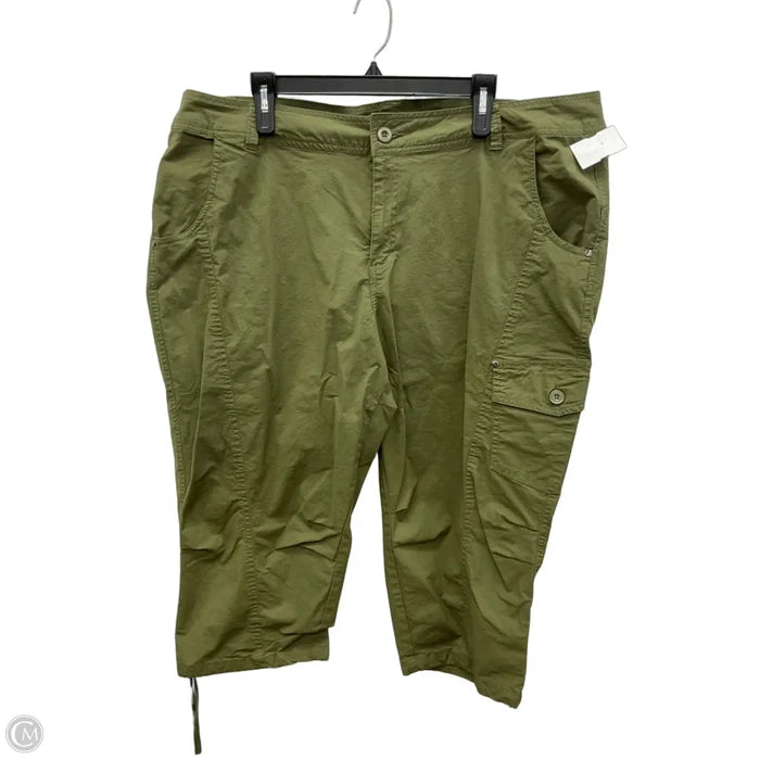 Capris By Ellos In Green, Size: 24