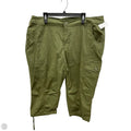 Capris By Ellos In Green, Size: 24
